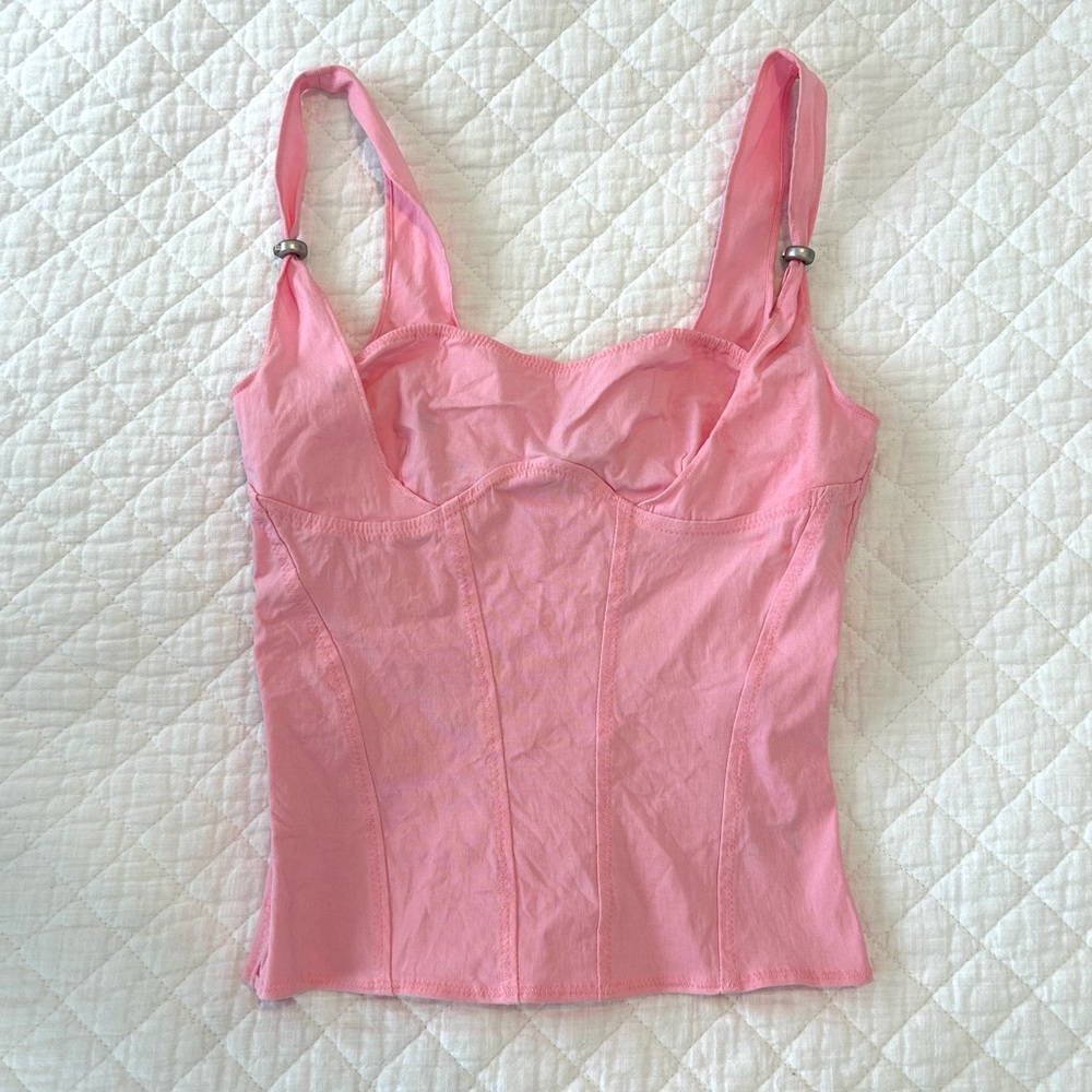 I.AM.GIA Pink Corset-Style Top